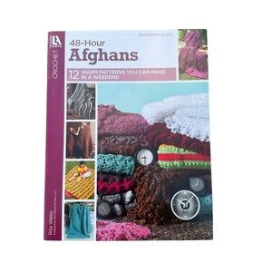 48 Hour Afghans Crochet (Leisure Arts 3694) Beginner Level Rita Weiss Pamphlet